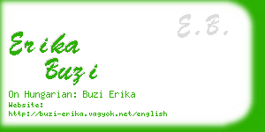 erika buzi business card